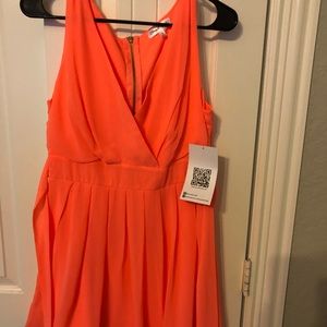 Coral mini party dress